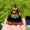 Pyramid Amethyst Peridot Meditation Tool Healing Crystal Energy Saving Quartz Home Decoration Crafts
