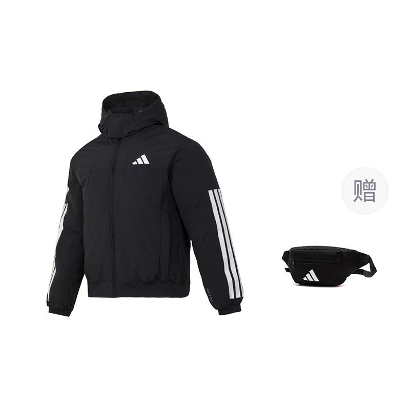 adidas 3 Stripes 2024 Fall Down Jacket Men's Black JG3845