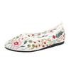 Fashion 2025 Embroidery Flower Design Loafers Women Fashion Light Breathable Mesh Mules Flat Shoes Shallow Mouth Non Slip Ballet Shoes