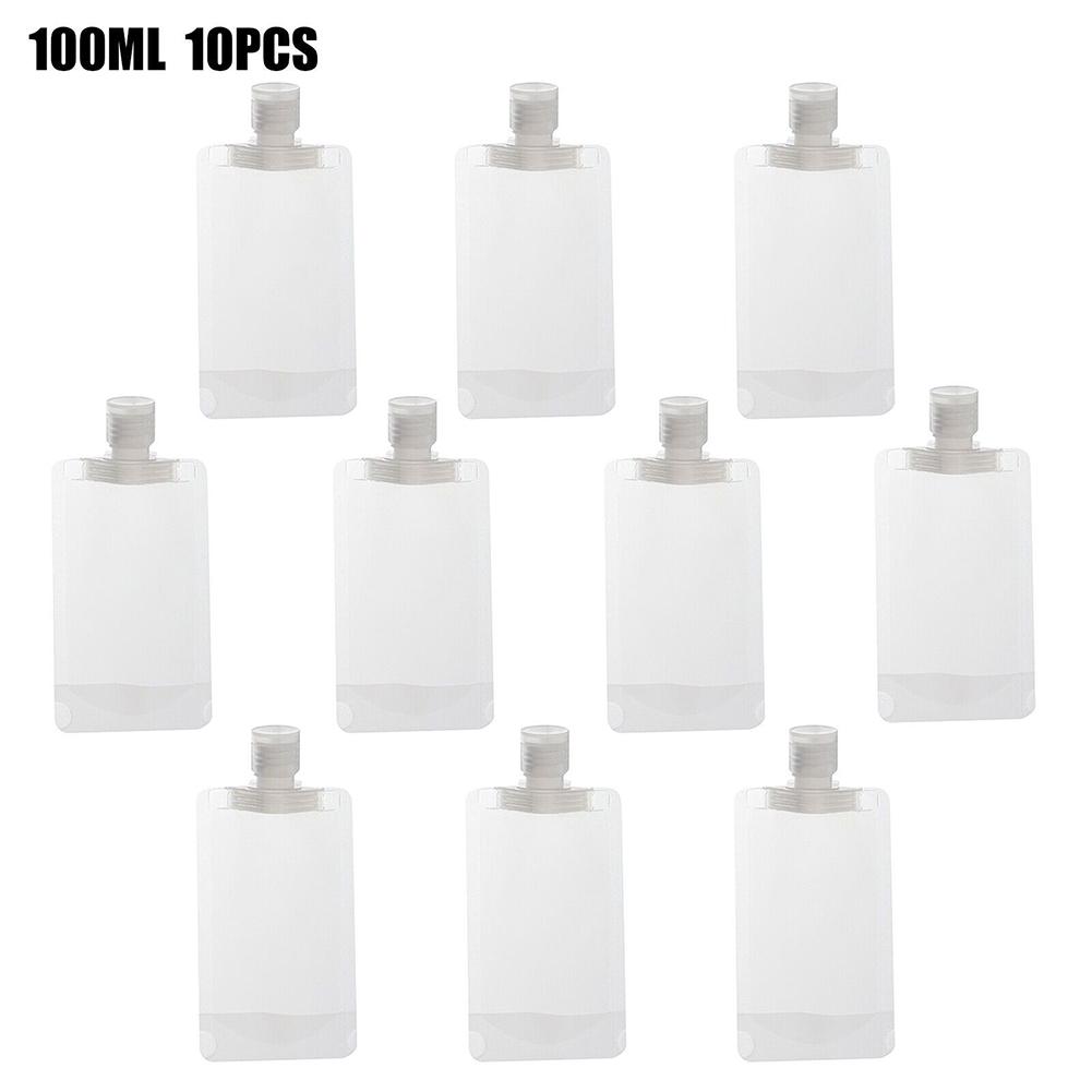 5/10Pcs Fluid Makeup Packing Bag PET Travel Portable Transparent Liquid Sub-Packaging Bags Refillable Shampoo Lotion Dispenser