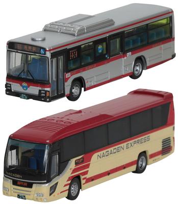The Bus Collection Bus Collection Nagaden Bus Line 60th Anniversary Set of 2 Diorama Goods 316527 Nagano-Tokyo