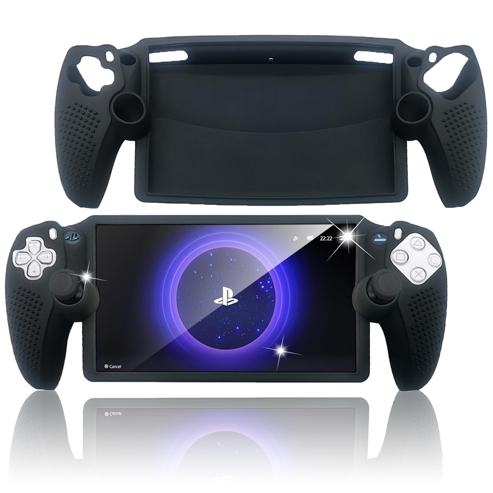 

PRODELI For PS Portal Exclusive Case Silicone Easy to Put on and Take Shock Scratch Drop Protective Cover for Playstation Portal Cover, Material,