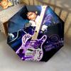 Mystic Guitar Moon Dove Folding Umbrella Portable 8 Paraphenoid Bones Gift Travel Umbrella Sun Umbrella