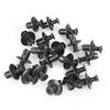 200 Stück 8mm Durchmesser 8mm Schwarz Fahrzeug Auto Stoßstange Türverkleidung Kotflügelverkleidung Clips Halterung Kunststoff Auto Befestigungselemente Nieten Clips