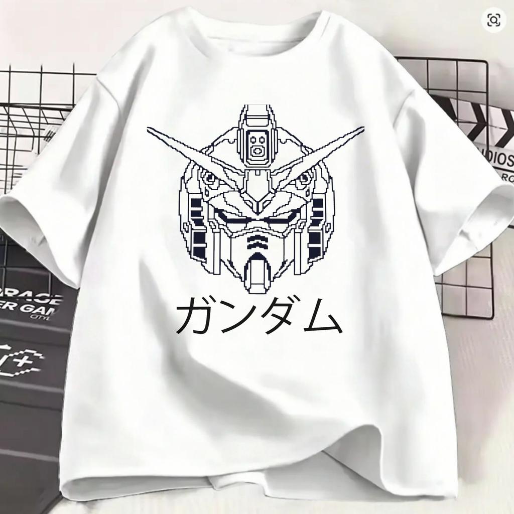 Unisexs Gundam T Shirts 100 Cotton Clothing Fashion Short Sleeve Round Neck Tees Plus Size Tshirt