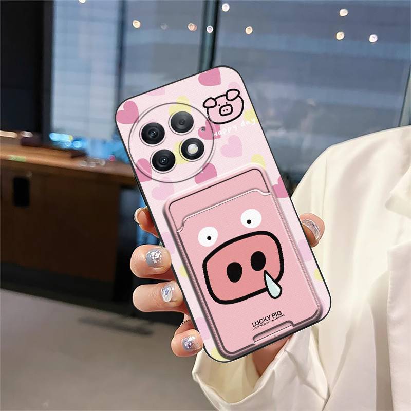 Waterproof Back Cover Phone Case For OnePlus Ace2 Pro/1+Ace2 Pro Card sleeve Cute Soft case Silicone Card slot TPU Cover