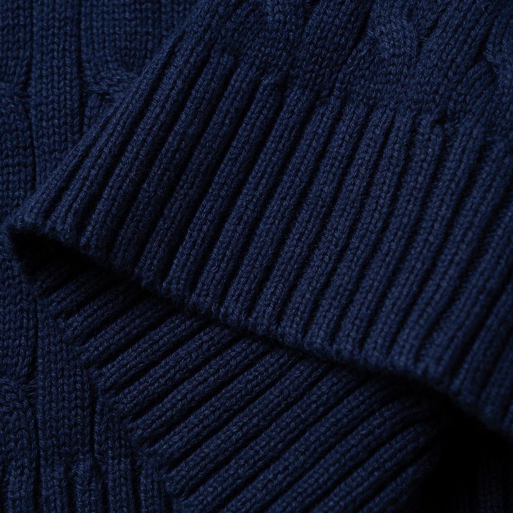 Polo Ralph Lauren Sweater Pony Embroidered V-Neck Single-Breasted Long Sleeve Kids Sweater Navy-Blue 323925717-006