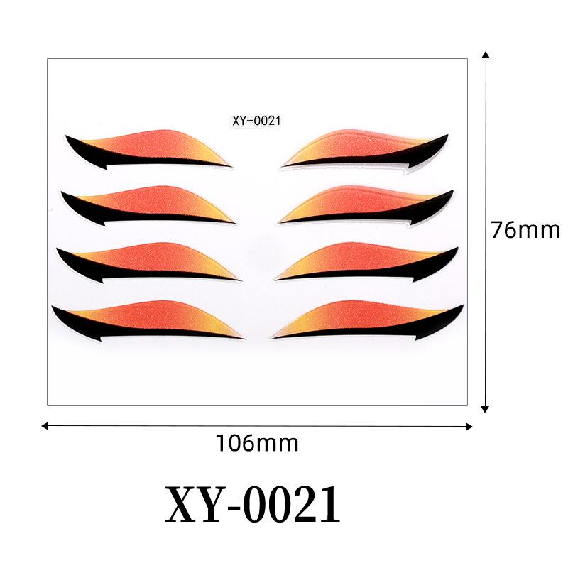 European Waterproof Self-Adhesive Eye Shadow & Eyeliner Stickers for Party & Stage Makeup 7.6*10.6cm