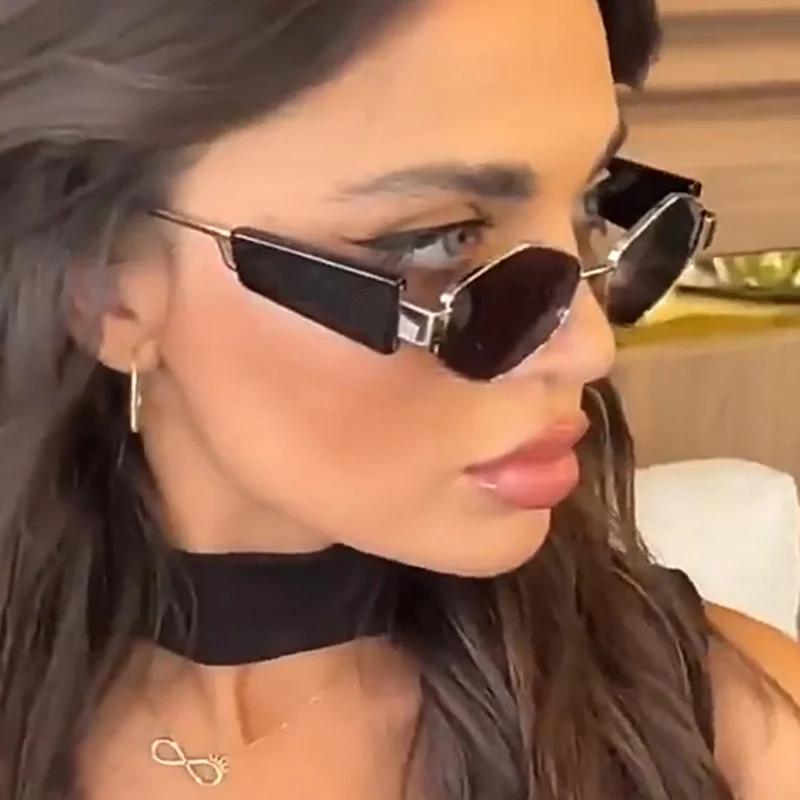 Fashion Hexagon Sunglasses Women  Luxury Brand Design Unique Polygon Sun Glasses Men Vintage Small Frame Eyewear Shades