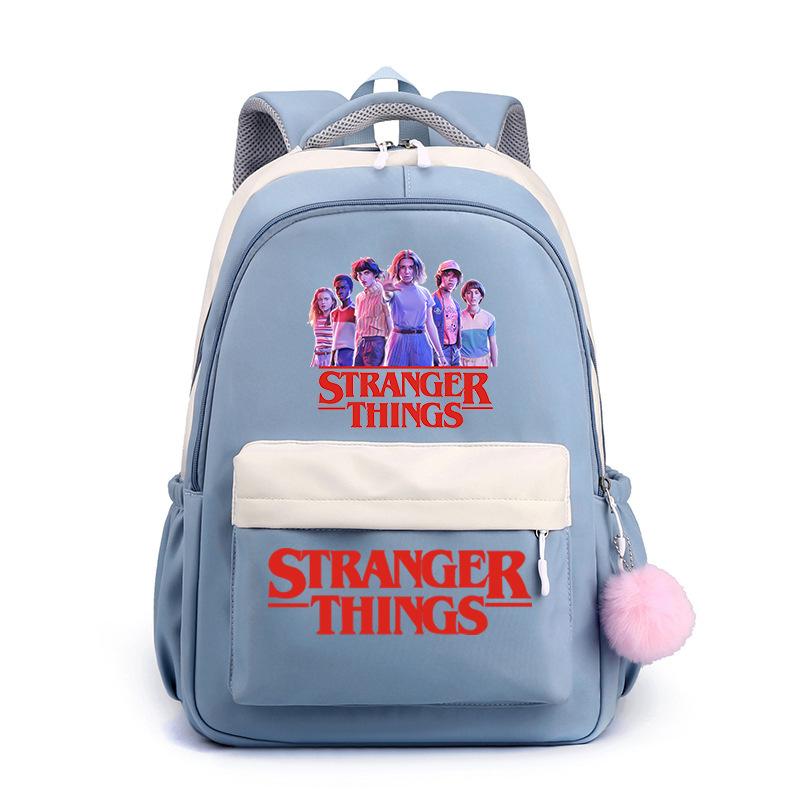 

Модний шкільний рюкзак для студентів з принтом Stranger Things, великої місткості No specifications
