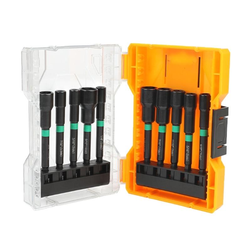 

Stable Steel Hex Shanks Socket Head with Strong Magnetic Design Multiple size Socket Set for Power Tool