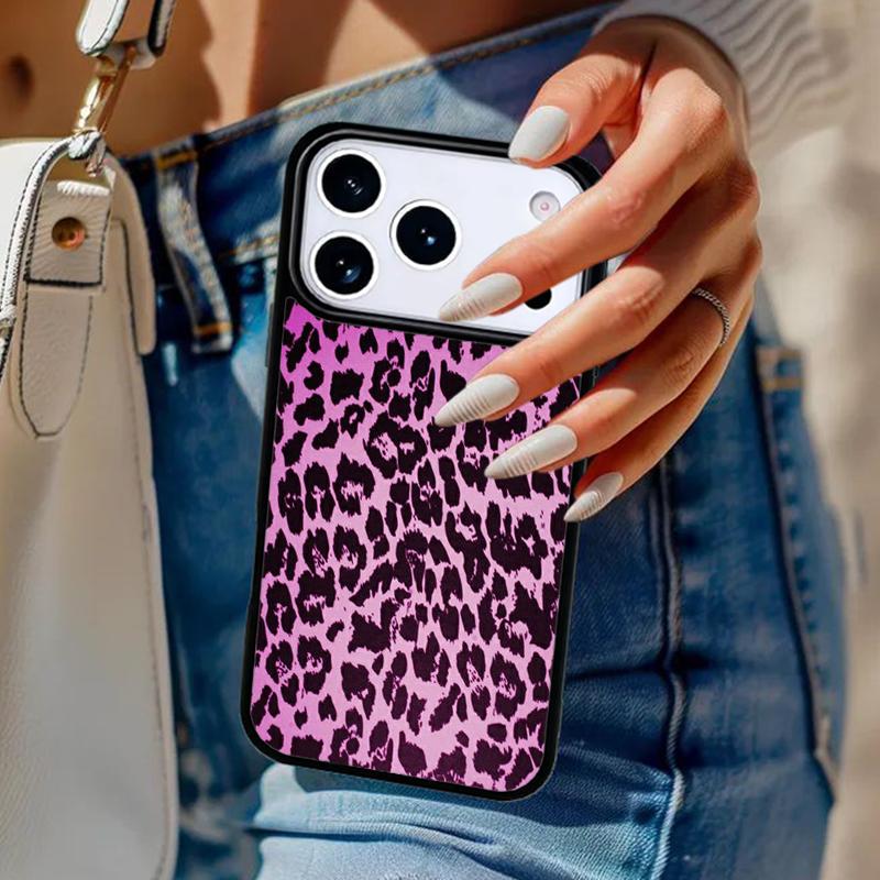 Leopard Cheetah print Phone Case For iPhone 17 Air 14 15 13 12 Max Cover For Apple 16e 11 Pro Max Plus Coque