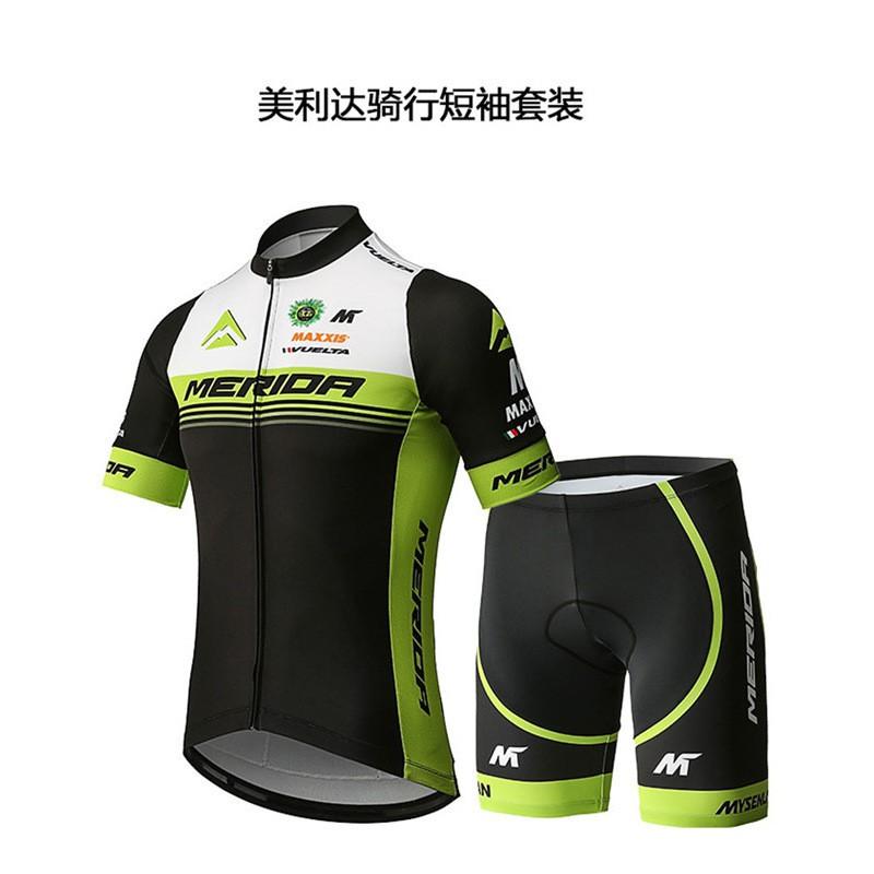 Men Women Cycling Jersey Shorts Set Quick Dry Breathable Bike Riding Outfit Road Mountain Bikes