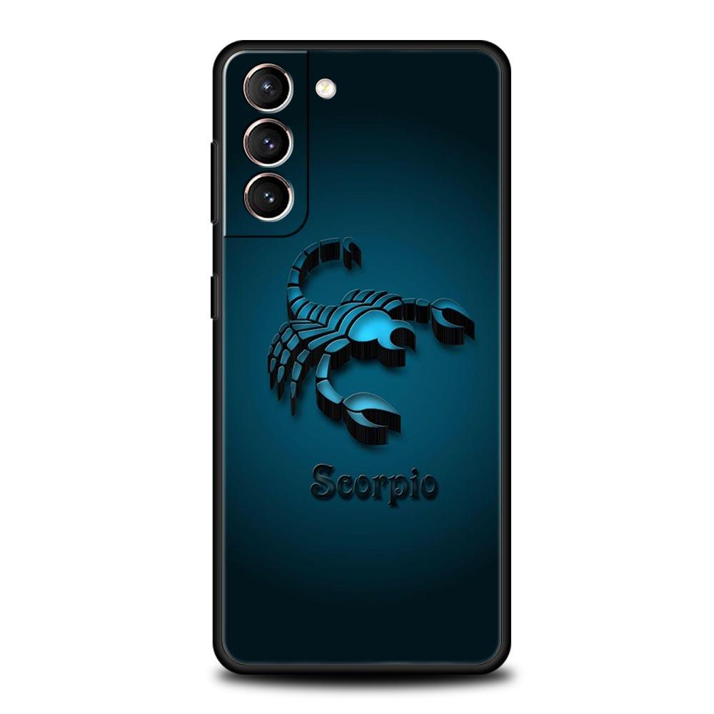 Cartoon Scorpion Phone Case For Samsung Galaxy S26 Ultra S25 Plus S24 FE S23 S22 5G S21 S20 Cover Black Soft
