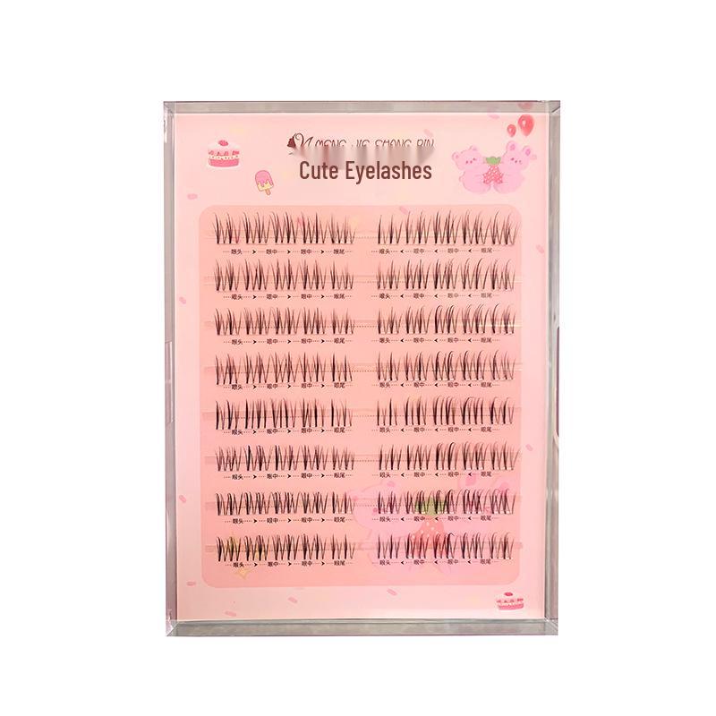 

Mengjie Shangpin Natural Curl Single-Cluster False Eyelashes
