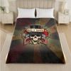 Guns N’ Roses Print Flannel Blanket Cozy Lightweight Plush Throw Blanket For Bed Sofa Household Use