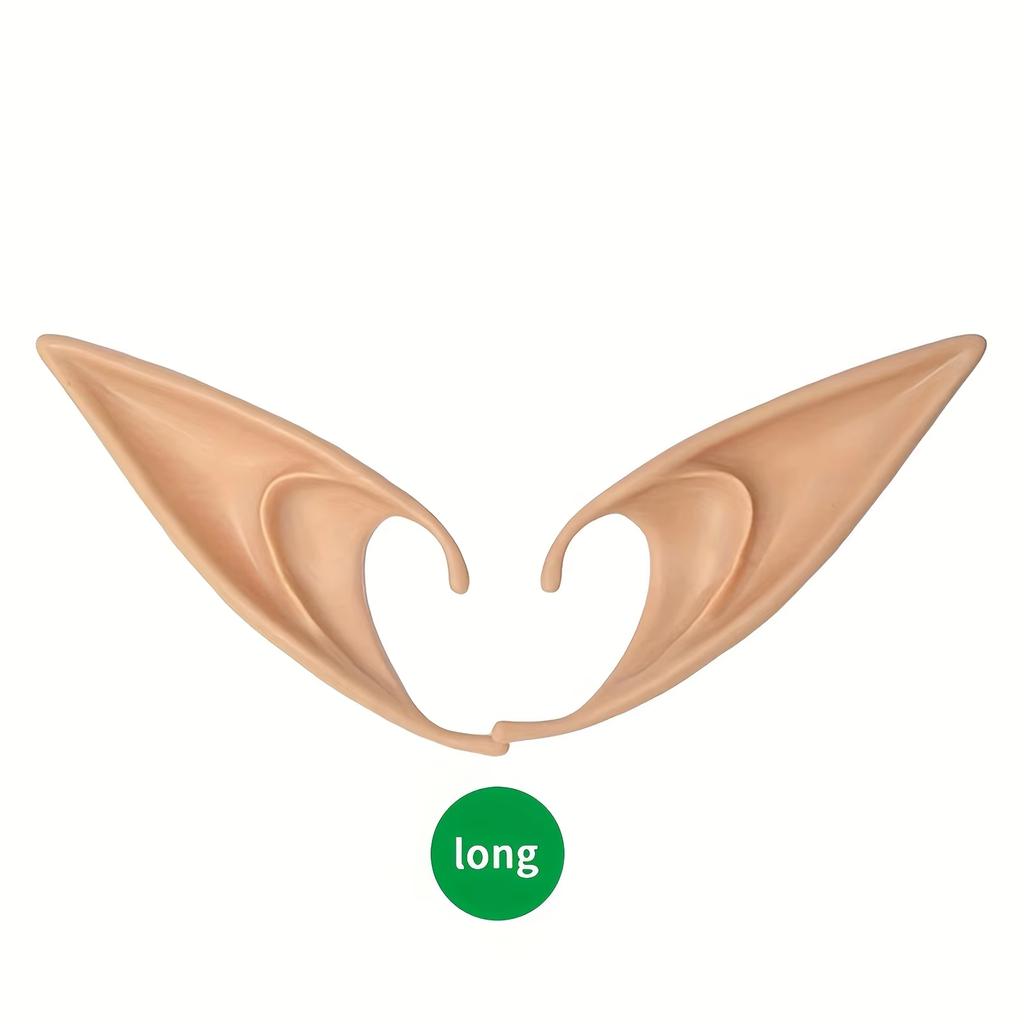 1-10 Pair Christmas Elf Ears Decoration Angel Elf Ears Masquerade Party Costumes Xmas Party Supplies Photo Props Kids Gift