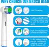 4-teilige Ersatz-Zahnbürstenköpfe, kompatibel mit Oral-B Braun Professional Electric Toothbrush Heads, Bürstenköpfen
