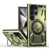 Heavy Duty Magnetic Charging Case For Samsung Galaxy S26 S25 S24 S23 S22 FE Ultra Plus Ring Bracket Raised Camera Bezel Cover