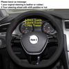 DIY Car Steering Wheel Cover For Volkswagen Golf 7 Polo Passat B8 Touran Tiguan