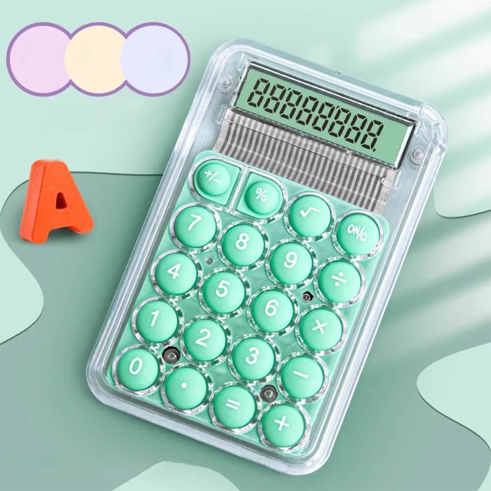 Roztomilá tichá kalkulačka mini verze učební pomůcka malá přenosná kalkulačka školní potřeby studenti/finance