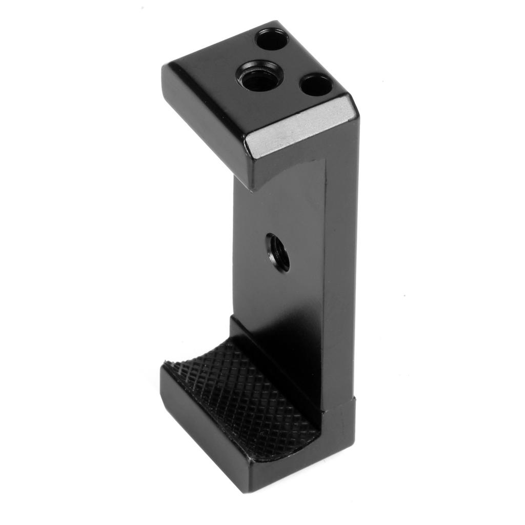 XT-XINTE Aluminum Alloy Mobile Phone Tripod Mount Clamp Holder Clip with Hot Shoe Handle Rig for iPhone Huawei Vlog Fill Video Recording XT-XINTE Aluminum Alloy Mobile Phone Tripod Mount Clamp Holder Clip with Hot Shoe Handle Rig for iPhone Huawei Vlog Fill Video Recording
