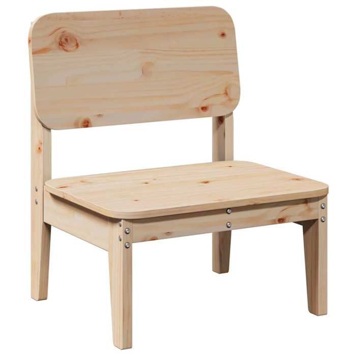 VidaXL Chaises de jardin lot de 2 60x52,5x72 cm bois massif de pin, siège de jardin, chaise d'extérieur, chaise de balcon, 859322