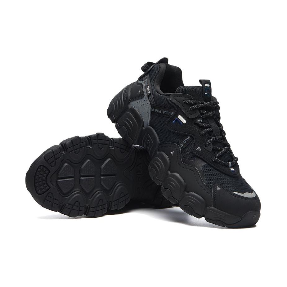 FILA Heritage-FHT Cat Paw 3.0 Fabric Synthetic Leather TPU Breathable Support Low-Top Casual Urban Commuting Running Shoes Men sneaker F12M144123FBK