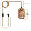 Japanese Hemp Rope Chandelier Zen Retro Industrial Style Dining Room Bedroom Antique Style Wall Lamp Home Decorative Lighting