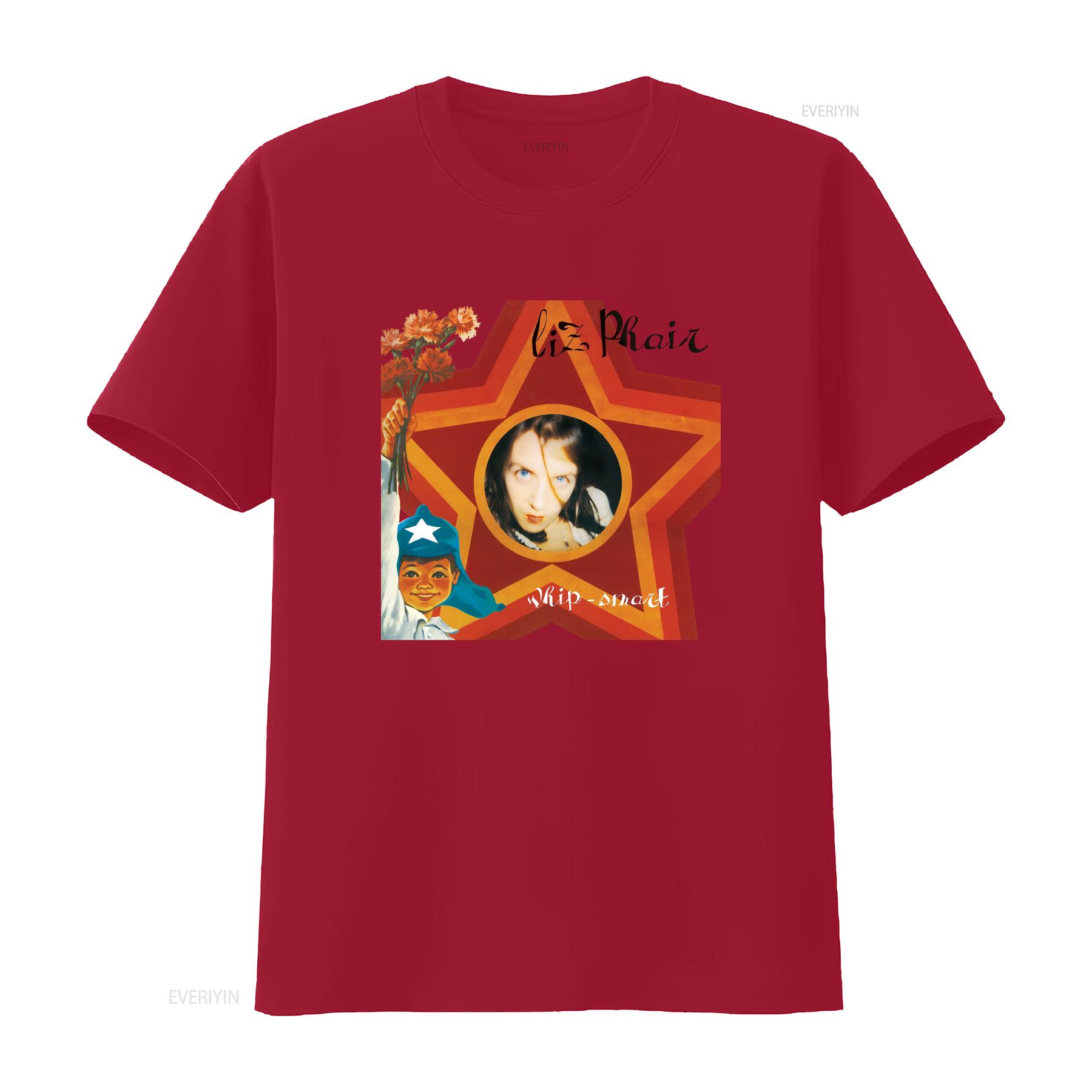 Liz Phair Whip Smart Vintage Style T Shirt with Star and Flower Design for Women All Sizes Available vintage Washed Stylish S