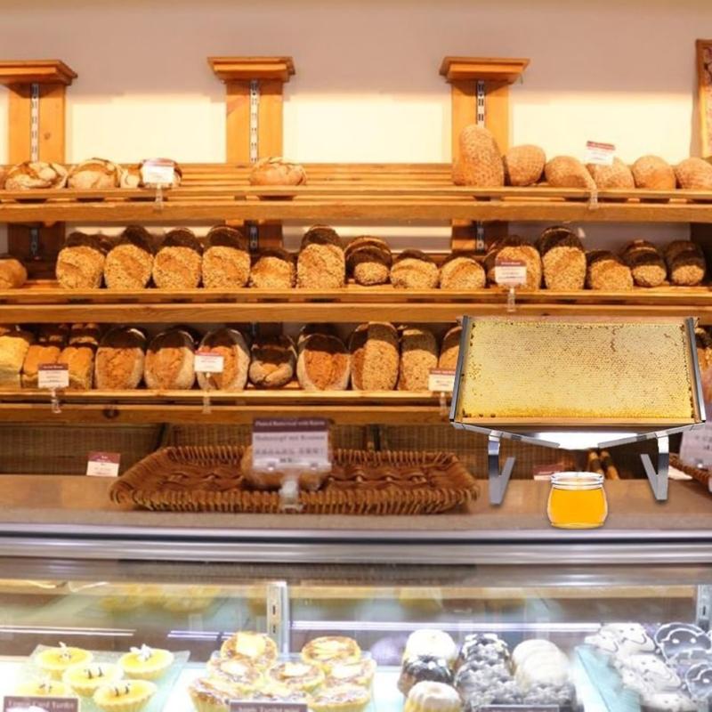 Stainless Steel Honeycomb Frame Stand Beekeeping Rack With Adjustable Leg For Honeys Cutting And Interactive Showcases