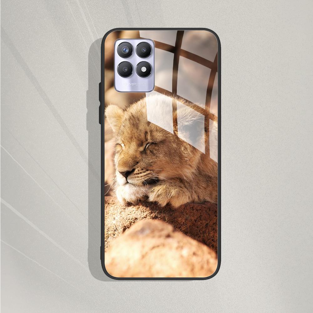 For Realme 8 4G 5G Case 8 Pro Tempered Glass Phone Case For Oppo Realme 8i RMX3151 Back Cover For Realme 8Pro Case Bumper Fundas