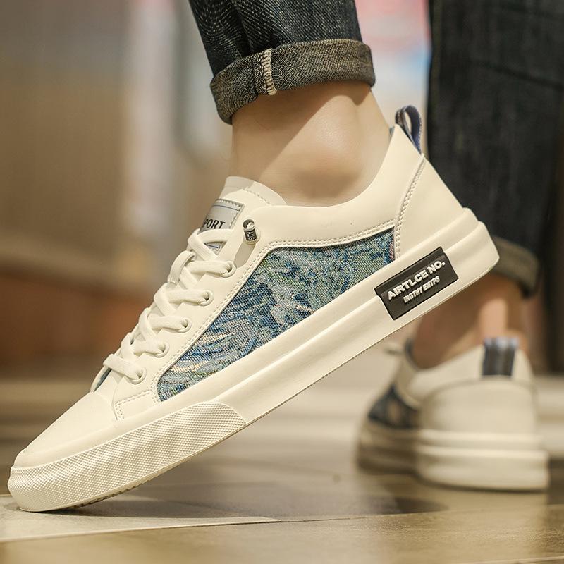 

Европейская станция мужская обувь 2025 кожаные ленивые маленькие белые туфли трендовая обувь мужские низкие универсальные на одной педали повседневные кеды мужские 44