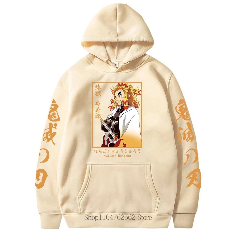 New Japanese Anime Demon Slayer Hoodie Women Harajuku Sweatshirts Autumn Winter Long Sleeve Fashion Streetwear Fleece Pullover