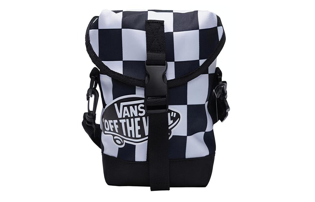 Men's Bag Vans Checkerboard Polyester Crossbody Bag Regular Unisex Black White