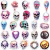 50/100PCS Laser Retro Horror Skull Graffiti Stickers Luggage Guitar Skateboard Cartoon DIY Stickers