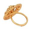Gold Plated Traditional Design Comfort Fit Finger Ring For Women & Girls