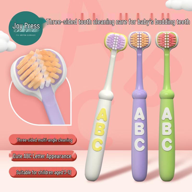 Kids 3-Sided Soft Toothbrush (2-pack)