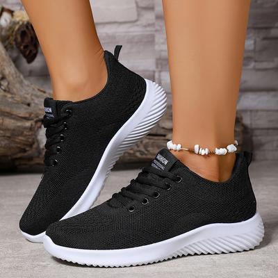 Chaussures de Sport Décontractées Respirantes en Maille pour Femmes Été Mode Baskets à Plateforme Femme Légères Antidérapantes Chaussures de Marche