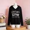 T Shirt Women Long Sleeve Print Polyester Casual Loose Fit For Office Wear