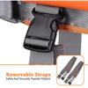 Orange Transfer Gait Belt Assist Secure Walking Device Gait Transfer Belt for Patients Ambulation Medical Supplies