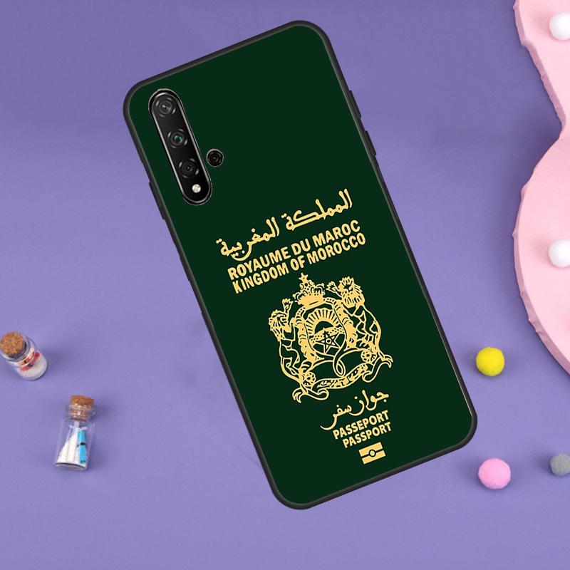 Morocco Maroc Moroccan Flag Case For Huawei Nova Y70 Y60 Y61 Y90 Y91 5T 9 10 SE 3i 8i 11i 11 Pro P20 P40 P30 Lite Cover