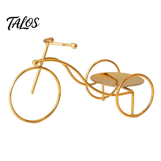Creative Bicycle Candle Holder, Iron Art Compact Candlestick, Aromatherapy Scented Candle Display Holder for Bathroom Sink Bedroom Bedside Table,