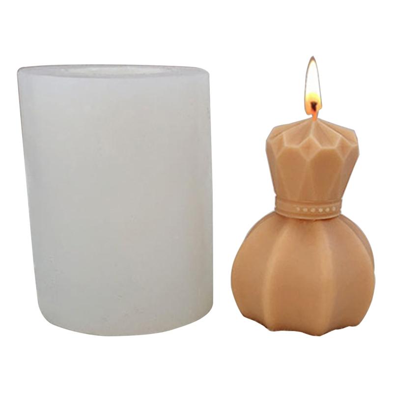 Candle Silicone Mould Tulip Shape Epoxy Resin Mold for Perfume Bottle DIY Candle Making Handmade Crafts Home Decor
