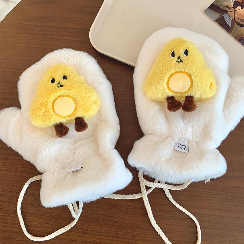 

Теплый и Защищенный от Холода Зимой Плюс Бархат и Утолщение Антифриз для Катания Все Включено Подвесной на Шею для Студентов с Варежками One Size