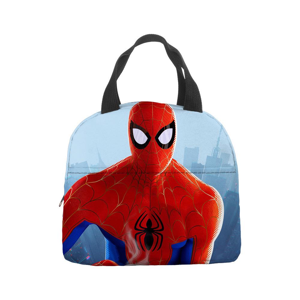 Anime Spider-Man Lunch Bag Portable Insulation Bag Bento Bag Lunch Box Bag Children'S Lunch Bag Picnic Ice Bag