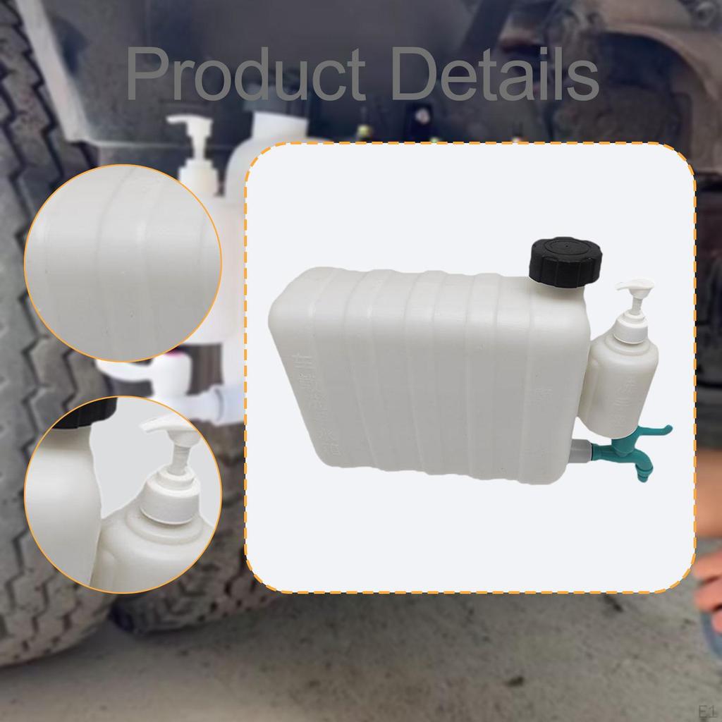 9L Large Capacity Portable Water Tank Container for Camping, Outdoor, RV, Car, Light Truck