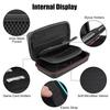 For Nintend  3Ds Ll/Xl Large Hard Pouch Carrying Travel Shell Case Bag Pocket W/ Game Cartridge Case Holder Fit Wall Charger