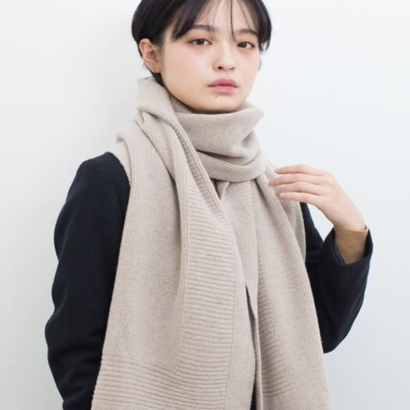 

BB’DE SOLI’DE cash solid muffler 4color beige