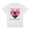 Rapper Chief Keef for President T Shirt Men Fashion Casual Short Sleeve T-shirt Aesthetic Vintage Oversized T-shirts Streetwear
